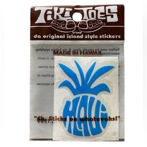 MAUI Pineapple Tiki Toes 2” Island Style Vinyl Sticker - Made in Hawaii - NEW